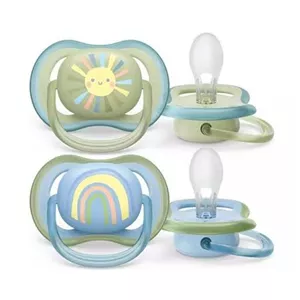 پستانک ارتودنسی بادامی دوتایی ۰تا۶ ماهگی فیلیپس اونت philips avent کد scf080/02