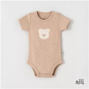 زیر دکمه آستین بلند خرس کارامل پسرانه لباس خانگی برند نیلی