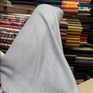 پارچه پاییزه و زمستانه شانل پشمی سفارشی رنگ آبی آسمانی کد8512