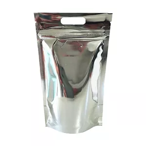 زیپ کیپ نقره‌ای سایز 25*18 | بسته یک کیلویی