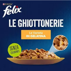 پوچ گربه فلیکس با (طعم گوشت گاو) وزن ۷۵ گرم