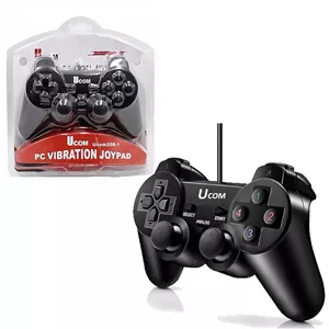 دسته بازی سیمی یوکام مدل Ucom208-1 شوک دار