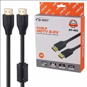 کابل ULTARA HD 4K HDMI دی نت مدل DT-432 (طول 5 متر ) با گارانتی 6 ماهه دی نت