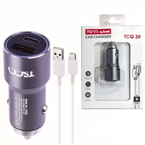 شارژر فندکی فست شارژ تسکو ( TSCO) مدل TCG 39 (گارانتی 12 ماهه توسن سیستم شرق )