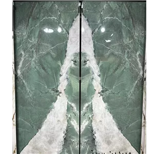 سرامیک اسلب بوک مچ وردین سبز 120×240 نانو پولیش براق | نوین سرام