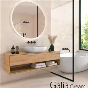 سرامیک پرسلان گالیا کرم براق 60*120 طرح سنگ نانو پولیش لوتوس