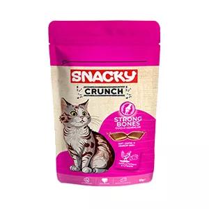 تشویقی گربه تقویت مفاصل و استخوان کرانچ اسنکی با طعم مرغ و پنیر Snacky Crunch Strong Bones Cat Treats With Chicken And Cheese وزن 60 گرم