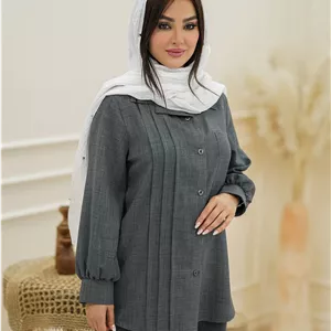 شومیز پیراهن سوپر شانتون تابستانه بسیار خنک و کولر دار کپی
