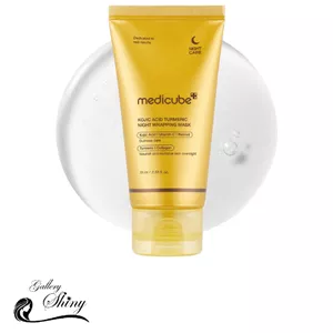 ماسک شب روشن کننده کوجیک اسید و کلاژن مدی کیوب Medicube Kojic Acid Turmeric Night Wrapping Mask