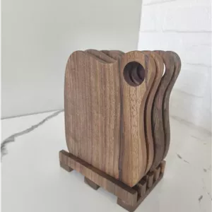 ست تخته سرو 4 تایی با پایه دستساز چوب گردو کد 480 