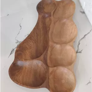 اردو خوری و رولت خوری  اردوخوری دفرمه چوبی، اردوخوری 7 خانه دستساز گردو کد520 