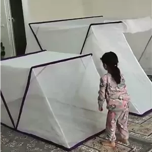 پشه بند ۴ نفره  اسان تاشو  ۶ متری کفی دار