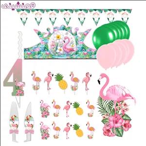 مجموعه 38 عددی دکور و تزیین تم تولد فلامینگو عدد 04