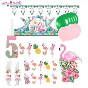 مجموعه 38 عددی دکور و تزیین تم تولد فلامینگو عدد 05