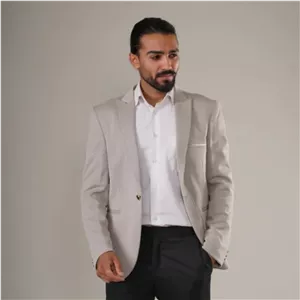 کت تک مردانه اسپرت پارچه ملانژ تیره k-13