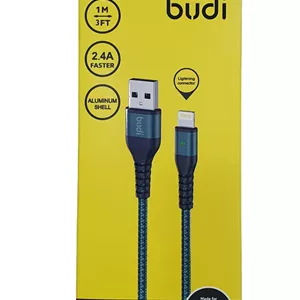 کابل کنفی آیفون بودی - Budi USB to iPhone LED