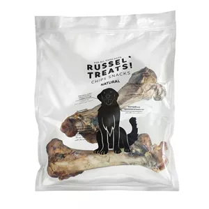 تشویقی سگ راسل مدل استخوان قلم شتر مرغ بسته 2 عددی