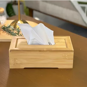 جعبه دستمال بامبو مگنتی