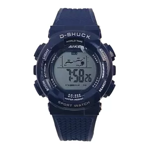 ساعت مچی اسپرت آیک | AIKE طرح G-SHOCK دیجیتالی مدل AK-998 رنگ سرمه‌ای به همراه جعبه و پاکت اورجینال