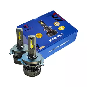 هدلایت MY 80 PRO برند توبیز پایه H4 فابریک 3800 بسته 2 عددی