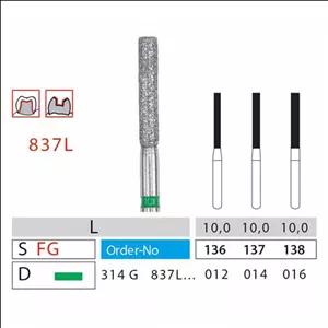مواد و تجهیزات دندانپزشکی فرز فیشور دیاتیز کد 837L 