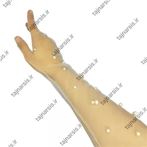 دستکش تور مرواریدی