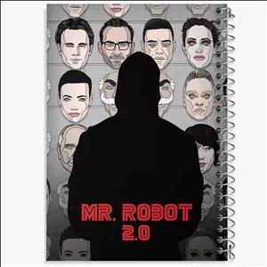 دفتر نقاشی 50 برگ خندالو طرح سریال آقای ربات Mr.Robot