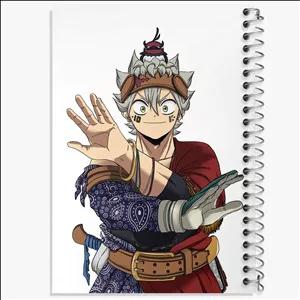 دفتر نقاشی 50 برگ خندالو طرح آستا انیمه بلک کلاور Black Clover