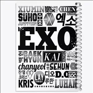 دفتر نقاشی 50 برگ خندالو طرح گروه اکسو EXO