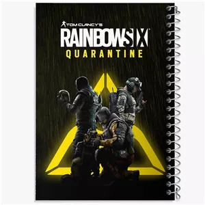دفتر نقطه ای مهندسی 50 برگ خندالو طرح رینبو سیکس Rainbow Six