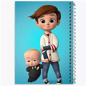 دفتر نقطه ای مهندسی 50 برگ خندالو طرح بچه رئیس Boss Baby