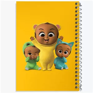 دفتر نقطه ای مهندسی 50 برگ خندالو طرح بچه رئیس Boss Baby