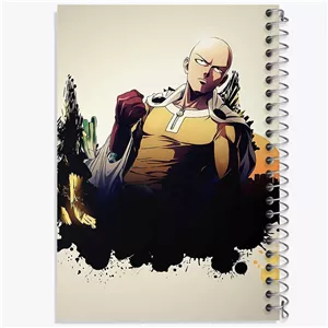 دفتر طراحی 50 برگ خندالو طرح  سایتاما انیمه مرد تک مشتی One Punch Man