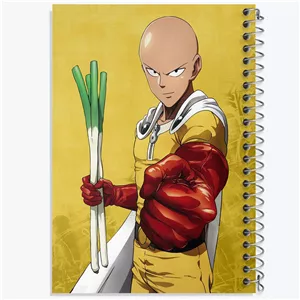 دفتر مشق 50 برگ خندالو طرح سایتاما انیمه مرد تک مشتی One Punch Man