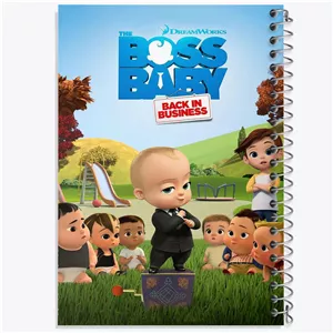 دفتر نقطه ای مهندسی 50 برگ خندالو طرح بچه رئیس Boss Baby