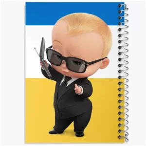 دفتر شطرنجی 50 برگ خندالو طرح بچه رئیس Boss Baby