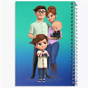 دفتر نقطه ای مهندسی 50 برگ خندالو طرح بچه رئیس Boss Baby