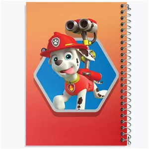 دفتر مشق 50 برگ خندالو طرح مارشال سگ های نگهبان Paw Patrol