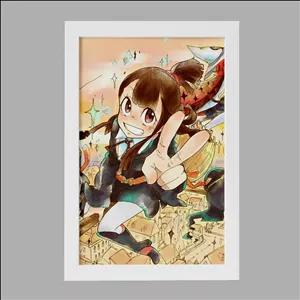 تابلو خندالو طرح اکو انیمه جادوگران کوچک Little Witch Academia فریم سفید