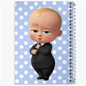 دفتر نقطه ای مهندسی 50 برگ خندالو طرح انیمیشن بچه رئیس The Boss Baby