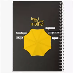 دفتر نقاشی 50 برگ خندالو طرح سریال آشنایی با مادر How I Met Your Mother