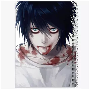 دفتر نت موسیقی 50 برگ خندالو طرح ال انیمه دفترچه مرگ Death Note
