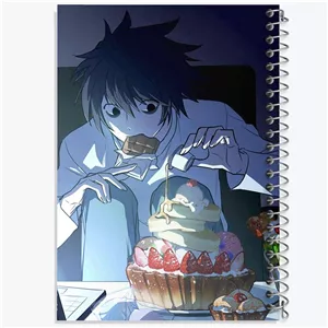 دفتر نت موسیقی 50 برگ خندالو طرح ال انیمه دفترچه مرگ Death Note