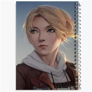 دفتر شطرنجی 100 برگ خندالو طرح انی انیمه اتک آن تایتان Attack on Titan