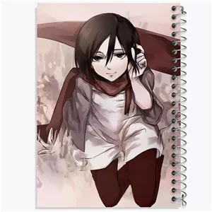 دفتر طراحی 100 برگ خندالو طرح میکاسا اکرمن انیمه اتک آن تایتان Attack on Titan