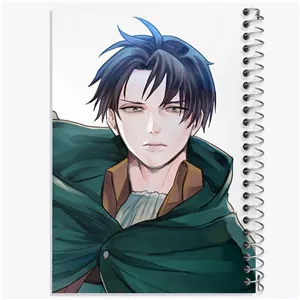دفتر طراحی 100 برگ خندالو طرح لیوای انیمه اتک آن تایتان Attack on Titan