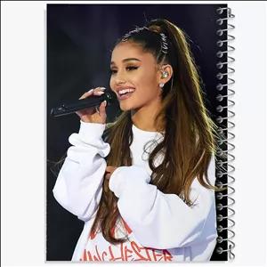 دفتر طراحی 100 برگ خندالو طرح آریانا گرانده Ariana Grande