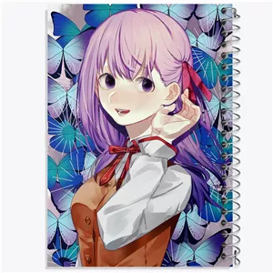 دفتر شطرنجی 50 برگ خندالو طرح ساکورا انیمه فیت استی نایت Fate Stay Night