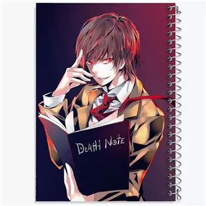 دفتر نقطه ای مهندسی 100 برگ خندالو طرح لایت یاگامی انیمه دفترچه مرگ Death Note