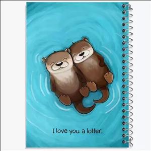 دفتر طراحی 100 برگ خندالو طرح سمور آبی